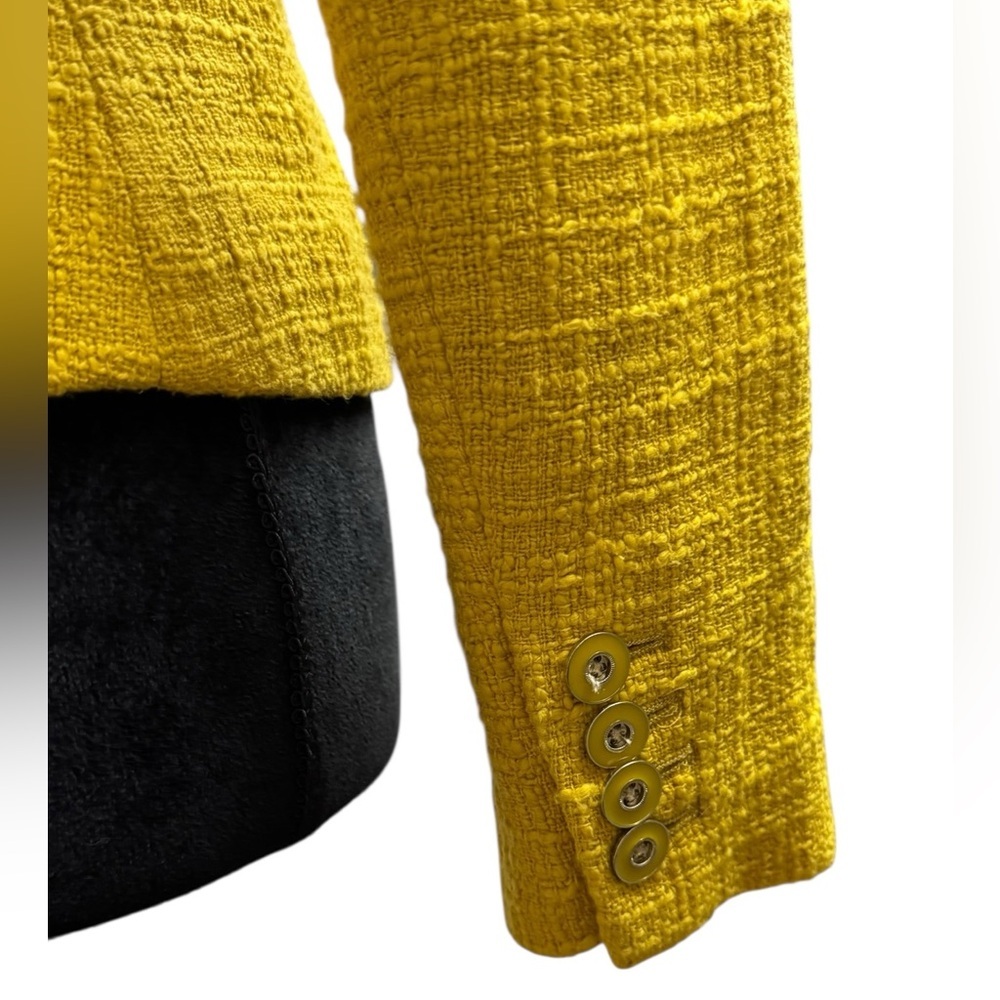 NWT J. CREW blazer and skirt Mustard Gold Textured Size 00​ - Picture 4 of 16